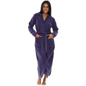 ADR Women's Country Ranch Robe, Durable Warm No Pill Fleece, Anti Pill Bathrobe, House Coat - 1 of 3