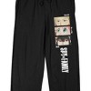 Spy X Family Character Eyes Adult Black Sleep Pajama Pants - 2 of 4
