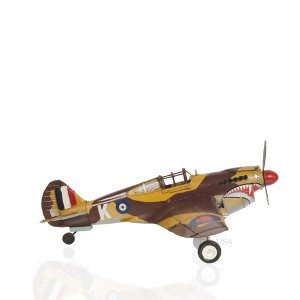 Old Modern Handicrafts 1941 Curtiss Hawk 81A Metal Aircraft Model Handmade 1:22 Scale WWII Decor 17.5 Inch - 1 of 4