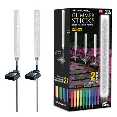 Solar Powered LED Color Changing Pathway Light Multipack