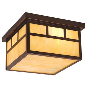 Vaxcel Mission 2 - Light Flush Mount in  Burnished Bronze - 1 of 1