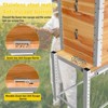 Aivituvin Large Wooden Bee Hive | Bee Box with Metal Frame, Beeswax Coating-AIR104 - image 3 of 4