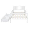 Cesicia Twin Size Wood Platform Bed with Guardrails on Both Sides and Two Storage Drawers - 4 of 4