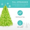 Best Choice Products Pre-Lit Lime Green Christmas Tree, Artificial Full Holiday Decoration w/ Incandescent Lights - 3 of 4
