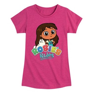 Girls' - Rosie's Rules - Rosie And Logo Fitted Short Sleeve Graphic T-Shirt - 1 of 4