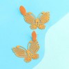 SOHI Women's Gold Butterfly Drop Earrings - 2 of 3