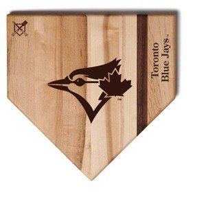 MLB 12-Inch Wooden Home Plate Cutting Board, Toronto Blue Jays - 1 of 2