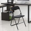 Portable Folding Chairs - PU Leather, Cushioned, Stackable for Indoor/Outdoor Events - 2 of 4