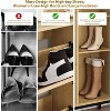 Shoe Storage Cabinet with 3 Flip Drawers, Rattan Hidden Freestanding Organizer with Adjustable Shelves - 3 of 4