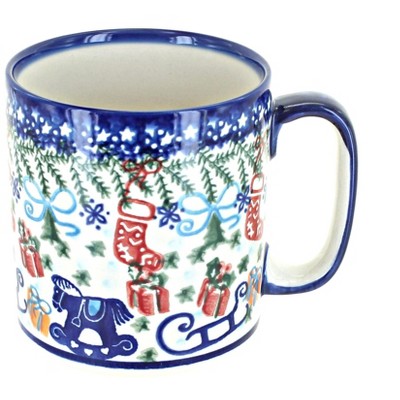 Blue Rose Polish Pottery Daphne Travel Coffee Mug : Target