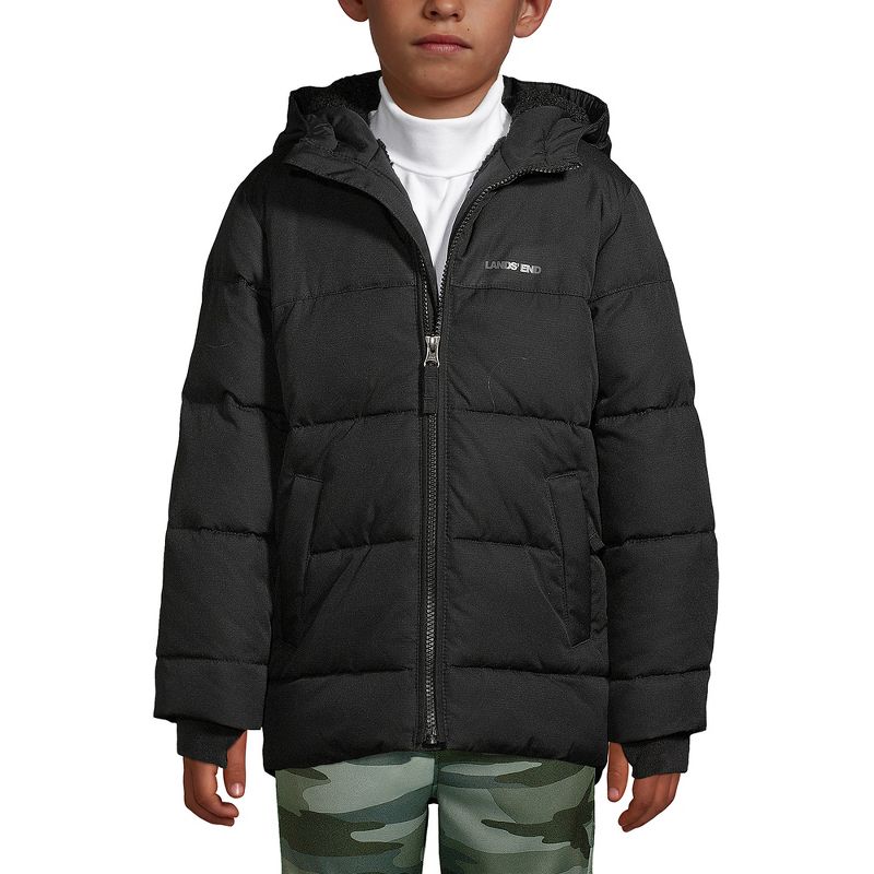 Lands' End Kids ThermoPlume Fleece Lined Parka, 3 of 7