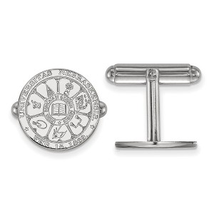 Black Bow Jewelry Sterling Silver Nebraska Cornhuskers NCAA Cuff Links - 1 of 3