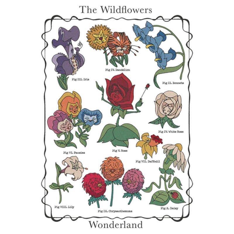 Men's Alice in Wonderland The Wildflowers Chart Long Sleeve Shirt, 2 of 5