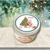 Courtside Market Strawberry Shortcake Merry Christmas Tree 4 oz Candle - 3 of 3