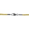 EVERLY JEWELRY | Sterling Silver 13 7/8ct TGW Carnelian Pendant with Triple Strand Silk Cord - 17 in - 3 of 4