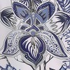 Lush Décor Cynthia Jacobean Light Filtering Valance Blue 52X18+2 - 4 of 4
