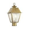 Livex Lighting Mansfield 2 - Light Post Light in  Antique Brass - 2 of 4