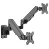 Mount-It! Height Adjustable Dual Monitor Wall Mount | Supports Monitors w/ 75x75mm and 100x100mm VESA Patterns & Screens 17" to 32" | Cable Management - 3 of 4