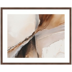 Kate and Laurel Element II by Amy Lighthall Framed Wall Art Print, 42 x 34, Florence Medium Brown - 1 of 4