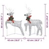 vidaXL Christmas Reindeers Decoration Christmas Lighting Display with LEDs - Silver 6 - 4 of 4