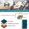 Women’s Large Leather Wallet – RFID Blocking Bifold Wristlet Clutch with Double Zipper Pocket, Credit Card Holder, Slim & Spacious Design - 4 of 4