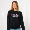 Simply Sage Market USA Cursive Coquette Sweatshirt - 3 of 4