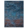 Ombre Vintage Area Rug Distressed Washable Living Room Bedroom Rug Indoor Carpet Ultra-Thin Soft Rug for Office Dining Room Non-Slip - 2 of 4