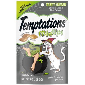 Temptations Tasty Human Haunted House with Chicken and Beef Flavor Halloween Cat Treats - 3oz - 1 of 4