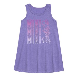 Girls' - Barbie - Mini Mini Mini Graphic Sleeveless Aline Dress - 1 of 2