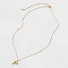 14K Gold Dipped Twisted Bubble Initial Necklace - A New Day™ Gold - 3 of 4