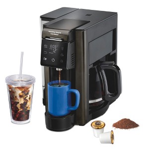 Hamilton Beach FlexBrew Advanced 5-in-1 Coffee Maker Black Stainless Steel Accents 49935 - 1 of 4
