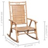 vidaXL Rocking Chair with Cushion Rocking Armchair Outdoor Garden Patio Terrance Backyard Chair Seating Sun Lounger Furniture Bamboo - 4 of 4