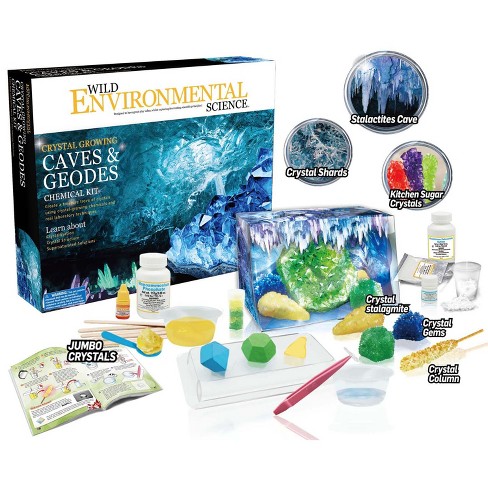 Wild Environmental Science Crystal Growing Caves And Geodes Kit