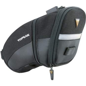 Topeak Aero Wedge Seat Bag: QuickClick, Large, Black