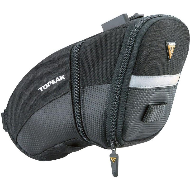 Topeak Aero Wedge Seat Bag: QuickClick, Large, Black, 1 of 2