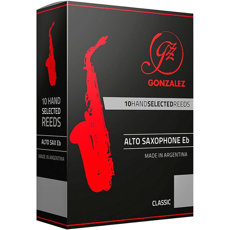Gonzalez Classic Alto Saxophone Reeds Box of 10, 1 of 4