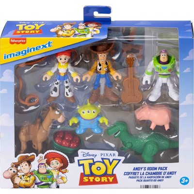 Детские фигурки Imaginext Fisher-Price Imaginext Disney and Pixar Toy Story Andy’s Room Pack, Set with 7 Action Figures and 3 Accessories — фото 6