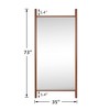 Dovelina Wooden Ladder Design Full Length Mirror Decorative Mirror - 3 of 4