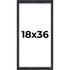 PosterPalooza | Panoramic Shadow Box 3/4" Depth Black Picture Frame - UV Acrylic, Backing, Hanging Hardware - 2 of 4