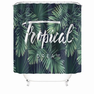 Tropical Dream Shower Curtains for Bathroom Waterproof Fabric Bath Curtain Durable Soft Stylish Bathroom Decor 72x72 Inch - 1 of 1