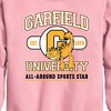 Boys' - Garfield - University Sports Star Graphic Long Sleeve Fleece Sweatshirt - 2 of 4