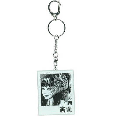 Junji Ito Keychain Tomie Kawakami Acrylic Pendant Horror Manga Keyholder Multicolored