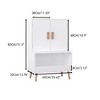 YONWAY Kids Toy Storage Cabinet, Multi-Functional Bookcase, Wooden Organizer With Doors And Open Shelf For Playroom, Nursery, Bedroom - 3 of 4