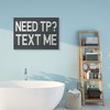 Stupell Industries Text Me for TP Rustic Inspired Bathroom Sign - 2 of 4