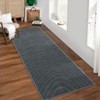 Vintage Soft Waves Rugs Non Slip Non Shedding Floor Carpet for Living Room Bedroom Nursery - 2 of 4