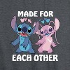 Women's - Lilo and Stitch - Made For Each Other Graphic Racerback Tank - 2 of 4