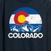 Men's - Instant Message - Retro Colorado Flag Mountains Long Sleeve Graphic T-Shirt - 2 of 4