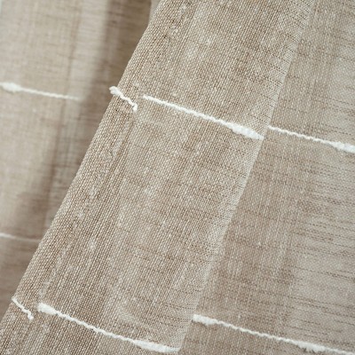 Neutral Sheer Polyester Grommet Window Curtain Panels