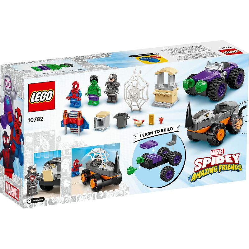 LEGO Marvel Hulk vs Rhino Monster Truck Showdown Set 10782, 5 of 8