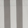RLF Home Cabana Stripe Cornice 3" Rod Pocket Lining Luxurious and Elegant Window Treatment Valance 50" x 17" Gray - 4 of 4